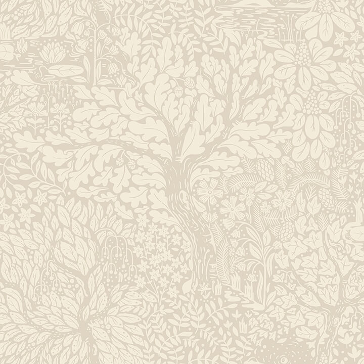olle-taupe-forest-sanctuary-wallpaper-york-wallcoverings-4080-83110 - York Wallcoverings Papel pintado
