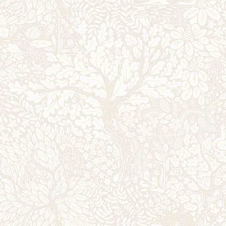 Olle Cream Forest Sanctuary Wallpaper - York Wallcoverings - 4080-83111