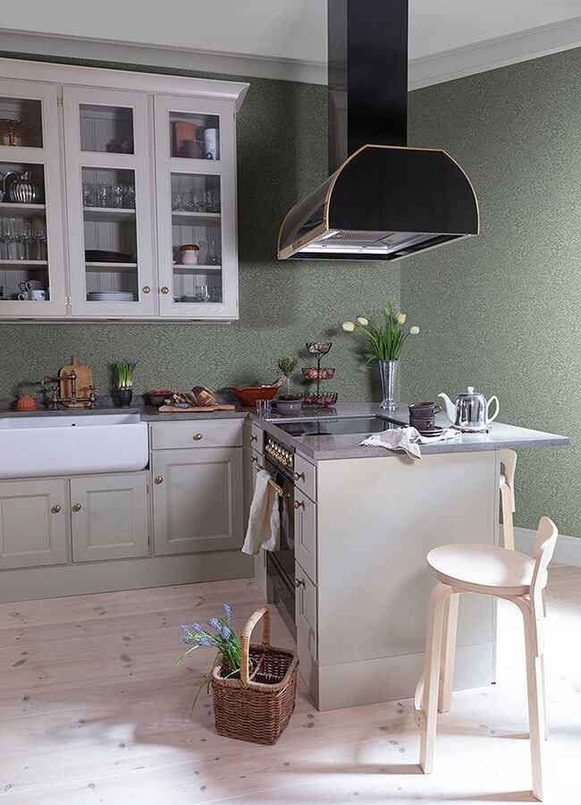 Kristina Moss Botanical Wallpaper - York Wallcoverings - 4080-92117 - York Wallcoverings Wallpaper