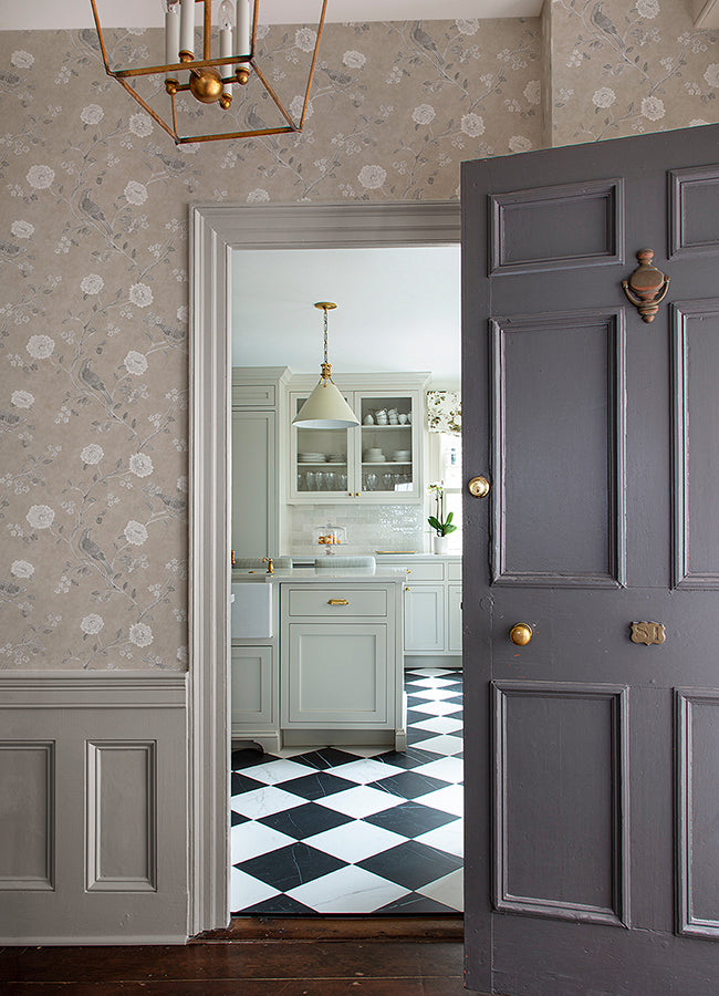 wellesley-taupe-chinoiserie-wallpaper-york-wallcoverings-ast4969 - York Wallpaper Wallpaper