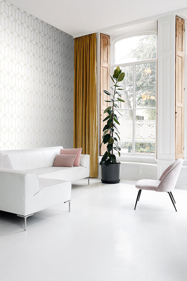 trilliant-white-art-deco-motif-wallpaper-york-wallcoverings-dd139223 - York Wallcoverings Papel pintado