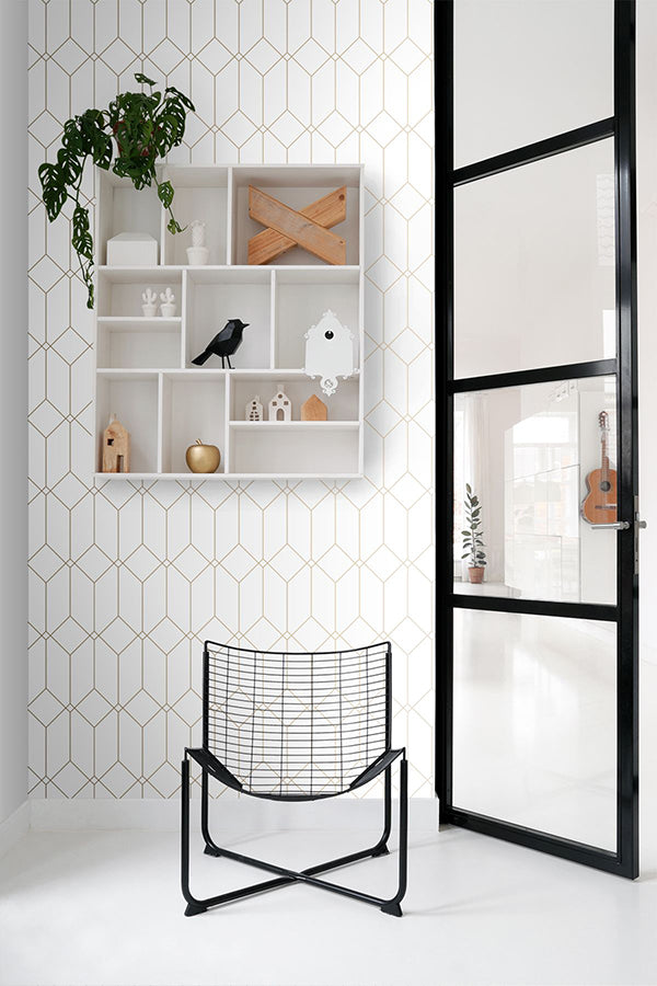 trilliant-white-art-deco-motif-wallpaper-york-wallcoverings-dd139223 - York Wallcoverings Papel pintado
