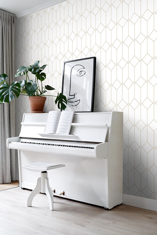 trilliant-white-art-deco-motif-wallpaper-york-wallcoverings-dd139223 - York Wallcoverings Papel pintado