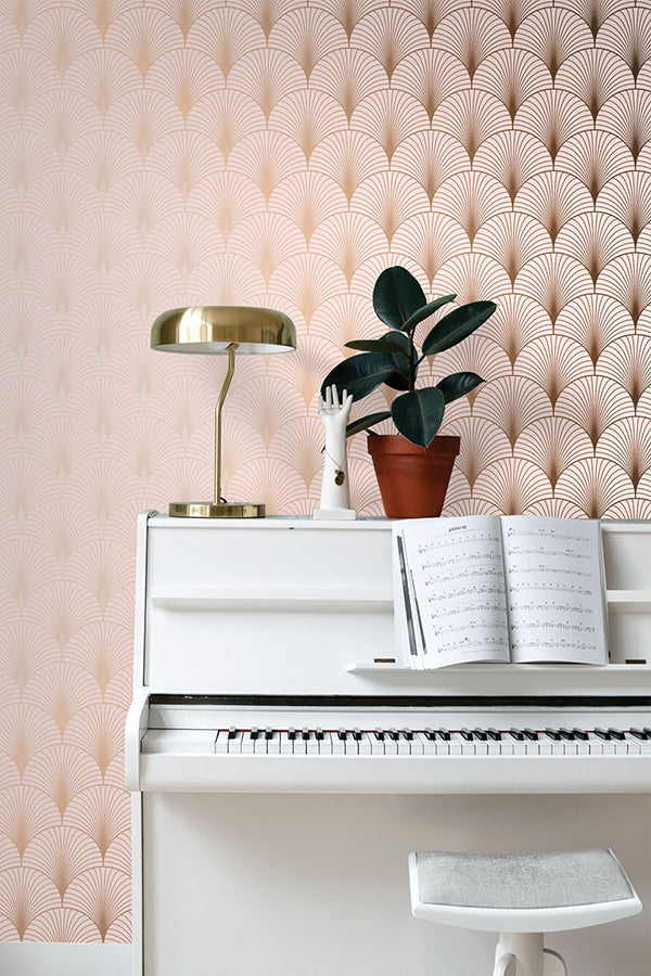 lempicka-pink-art-deco-motif-wallpaper-york-wallcoverings-dd139229 - York Wallpaper Wallpaper