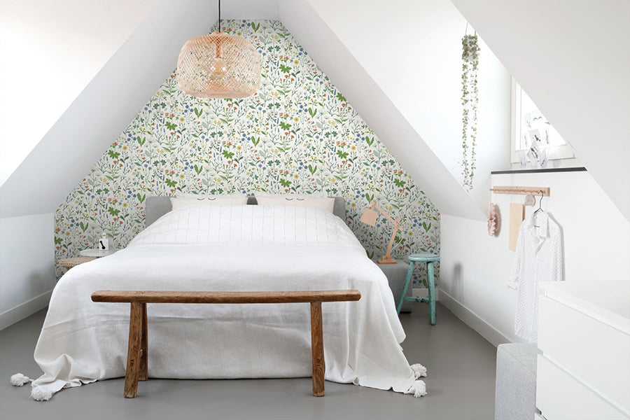 fiore-green-wildflowers-wallpaper-york-wallcoverings-dd139390 - York Wallpaper Wallpaper