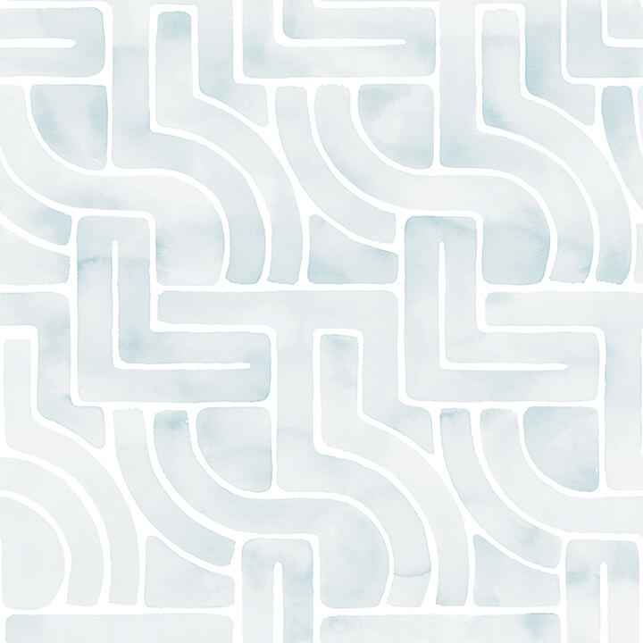 Blue Blythe Peel & Stick Wallpaper - York Wallcoverings - NUS4934