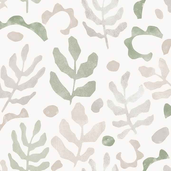Neutral Green Mira Peel and Stick Wallpaper - York Wallcoverings - NUS4937 - York Wallcoverings Wallpaper