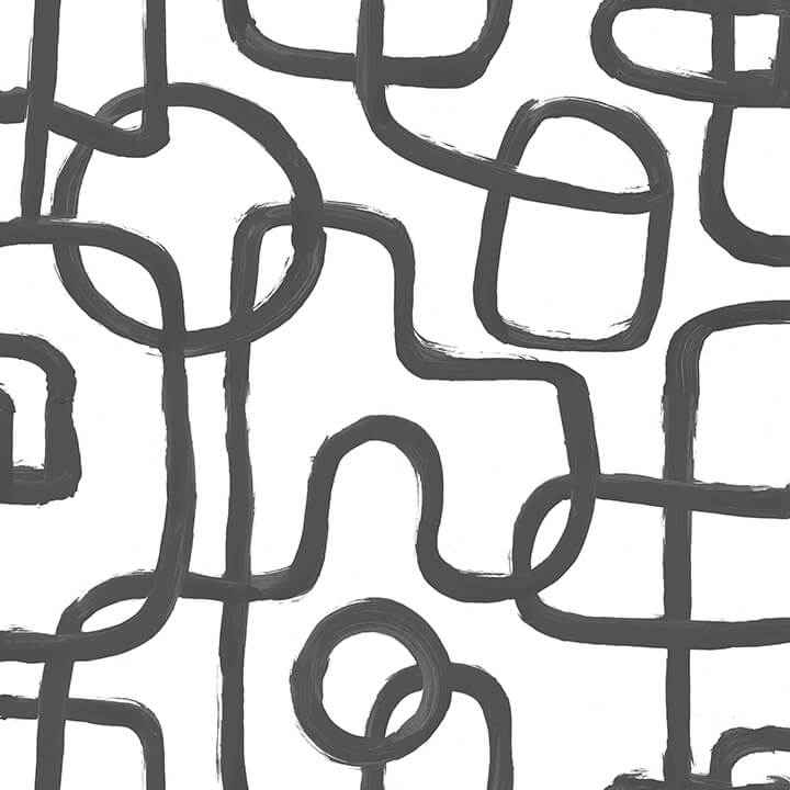 Black Niko Peel & Stick Wallpaper - York Wallcoverings - NUS4940