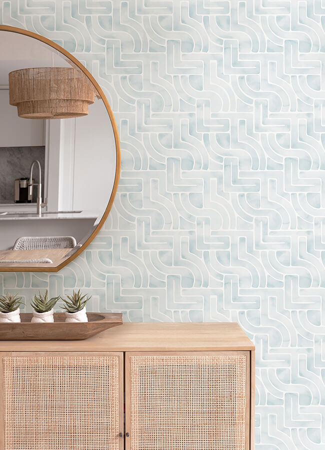 blue-blythe-peel-and-stick-wallpaper-york-wallcoverings-nus4934 - York Wallcoverings Wallpaper