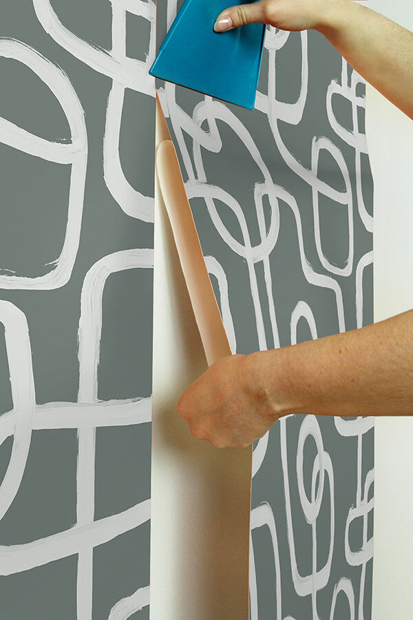 grey-niko-peel-and-stick-wallpaper-york-wallcoverings-nus4942 - York Wallcoverings Wallpaper
