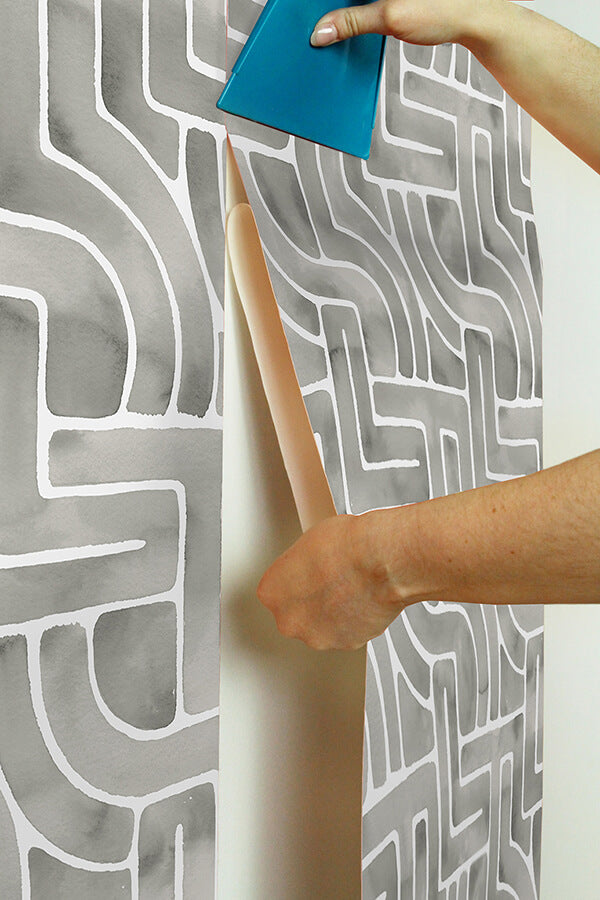 grey-blythe-peel-and-stick-wallpaper-york-wallcoverings-nus4936 - York Wallcoverings Wallpaper