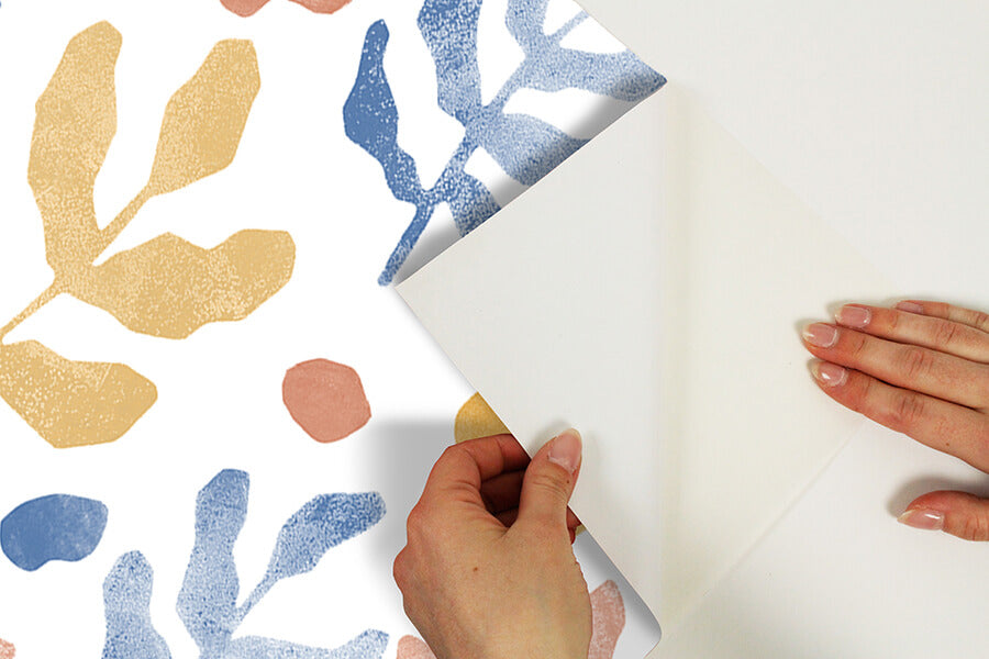 blue-orange-mira-peel-and-stick-wallpaper-york-wallcoverings-nus4938 - York Wallcoverings Wallpaper
