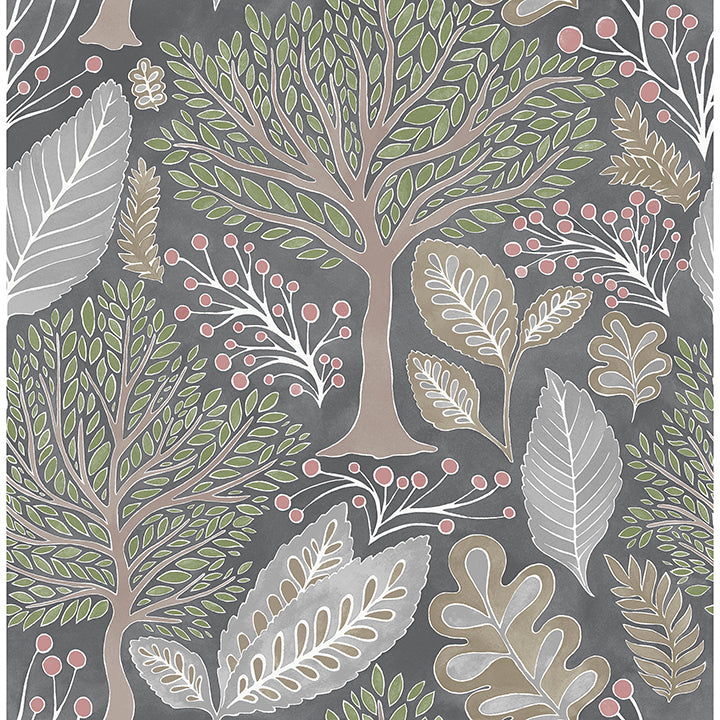 kiah-grey-forest-wallpaper-york-wallcoverings-2980-26183 - York Wallcoverings Wallpaper