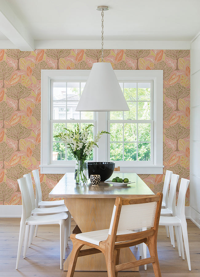 kiah-blush-forest-wallpaper-york-wallcoverings-2980-26185 - York Wallcoverings Wallpaper