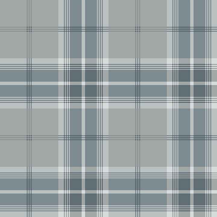 Sala Blue Plaid Wallpaper - York Wallcoverings - 2980-92120