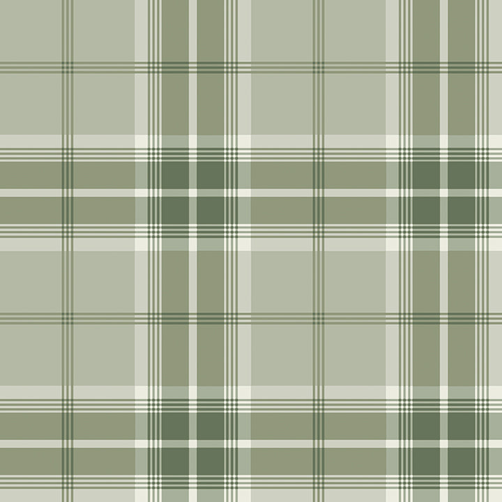 sala-green-plaid-wallpaper-york-wallcoverings-2980-92122 - York Wallpaper Wallpaper
