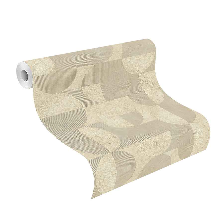 Barcelo Beige Circles Wallpaper - York Wallcoverings - 2980-521337 - York Wallcoverings Wallpaper