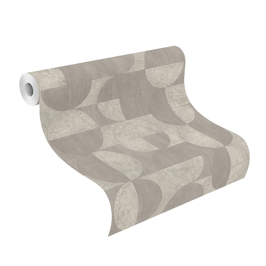 barcelo-grey-circles-wallpaper-york-wallcoverings-2980-521351 - York Wallcoverings Wallpaper