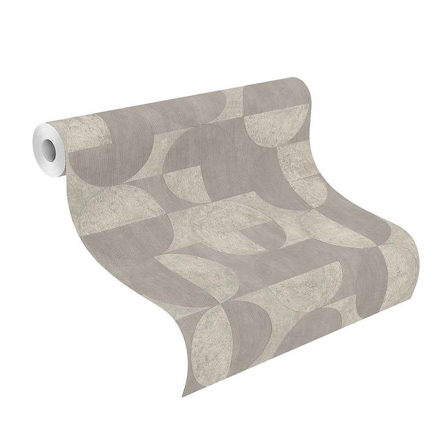 Barcelo Grey Circles Wallpaper - York Wallcoverings - 2980-521351 - York Wallcoverings Wallpaper