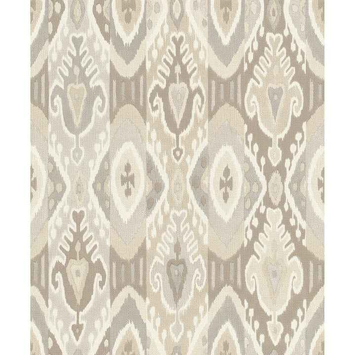 Villon Light Grey Ikat Wallpaper - York Wallcoverings - 2980-560558