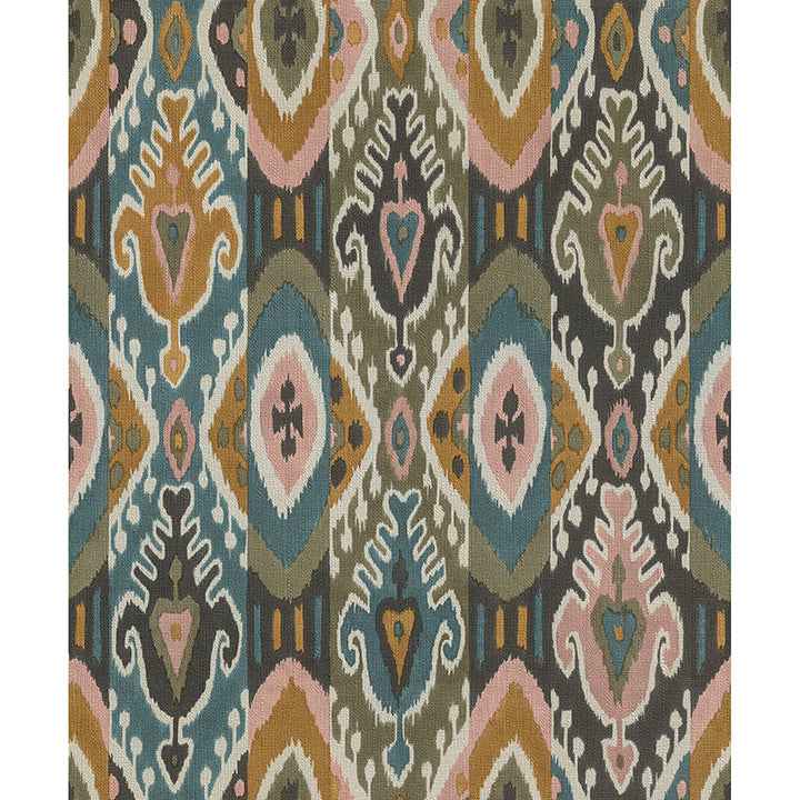 Villon Mustard Ikat Wallpaper - York Wallcoverings - 2980-560572