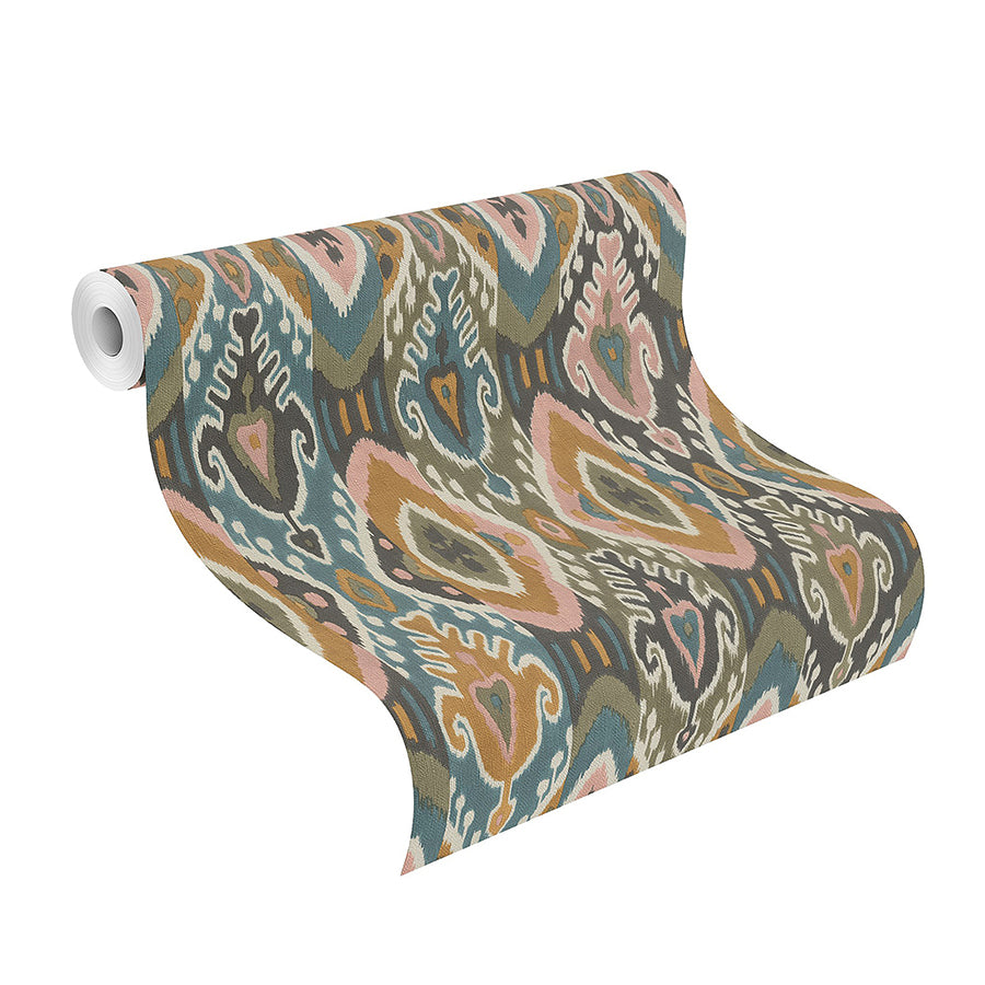 villon-mustard-ikat-wallpaper-york-wallcoverings-2980-560572 - York Wallcoverings Wallpaper