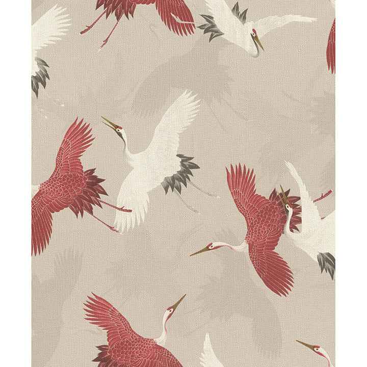 kusama-neutral-crane-wallpaper-york-wallcoverings-2980-560657 - York Wallcoverings Wallpaper