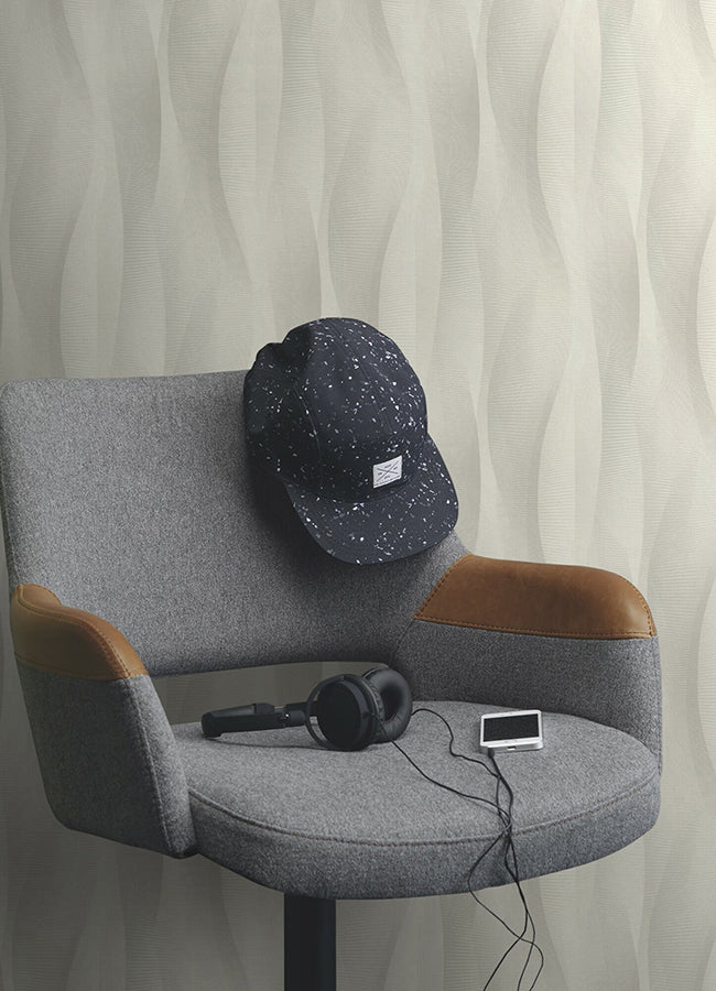 currin-light-grey-wave-wallpaper-york-wallcoverings-2980-651508 - York Wallcoverings Wallpaper