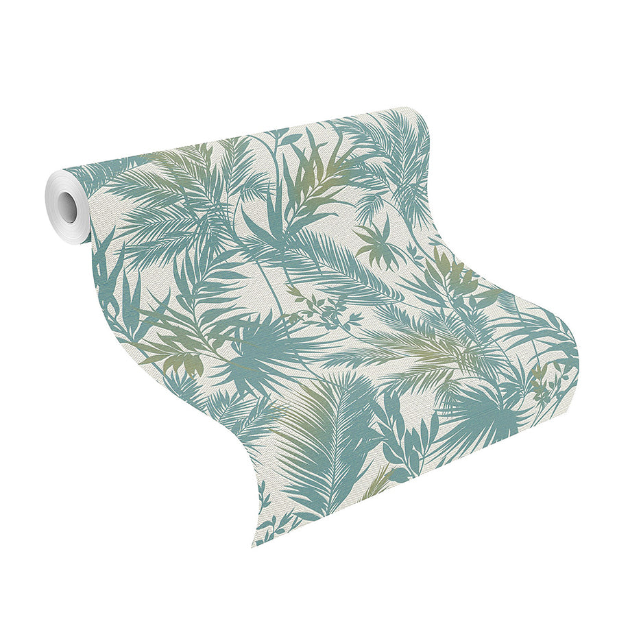 saura-teal-frond-wallpaper-york-wallcoverings-2980-704112 - York Wallpaper Wallpaper