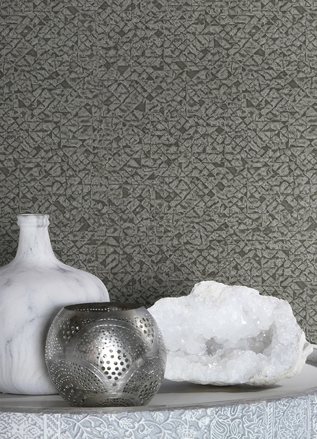 arbus-black-geo-wallpaper-york-wallcoverings-2980-704358 - York Wallpaper Wallpaper