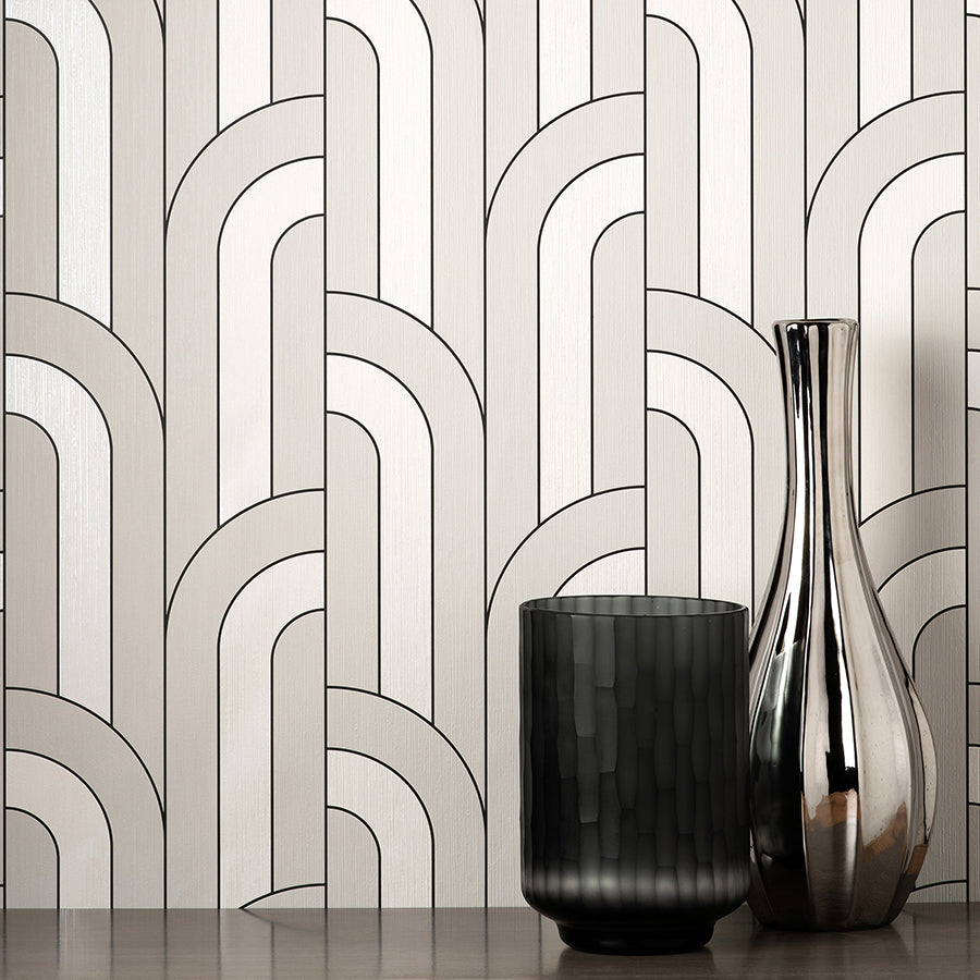 ezra-platinum-arch-wallpaper-york-wallcoverings-fd42843 - York Wallcoverings Wallpaper