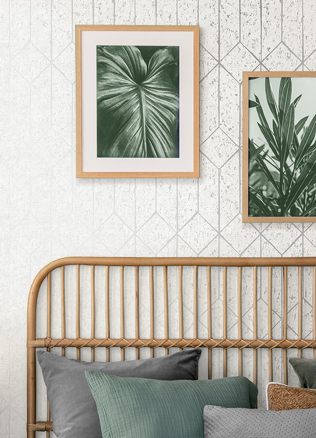 hayden-white-concrete-trellis-wallpaper-york-wallcoverings-4125-26700 - York Wallcoverings Wallpaper