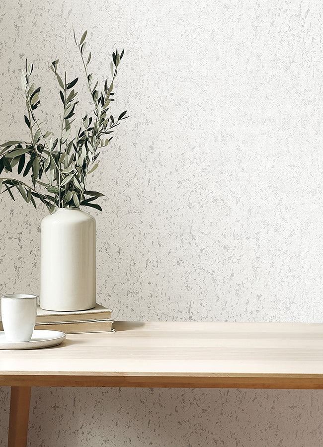 callie-white-concrete-wallpaper-york-wallcoverings-4125-26705 - York Wallcoverings Wallpaper