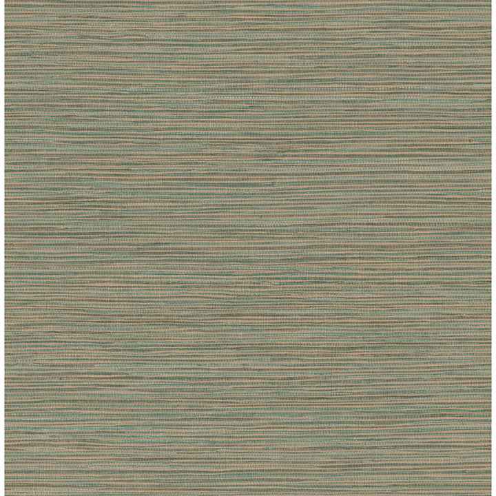 Alton Copper Faux Grasscloth Wallpaper - York Wallcoverings - 4125-26711