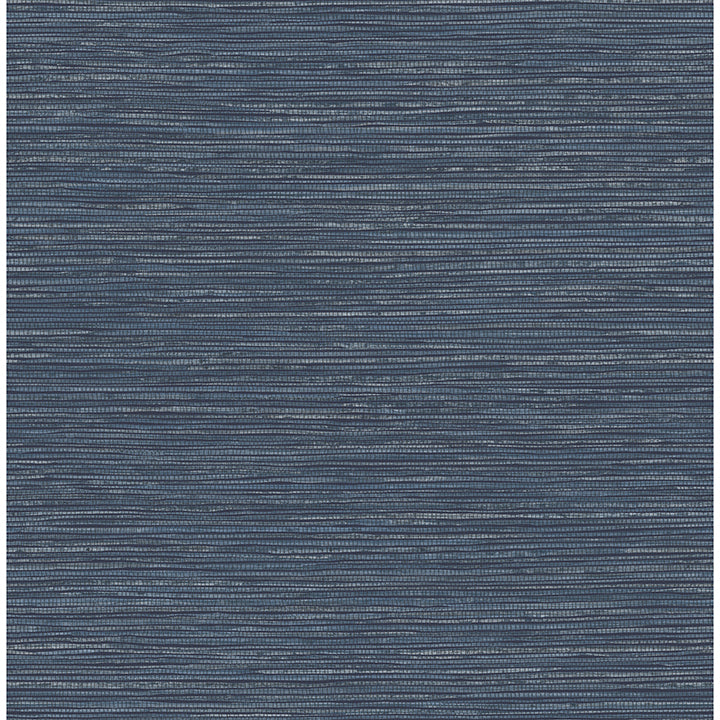 alton-indigo-faux-grasscloth-wallpaper-york-wallcoverings-4125-26712 - York Wallcoverings Wallpaper