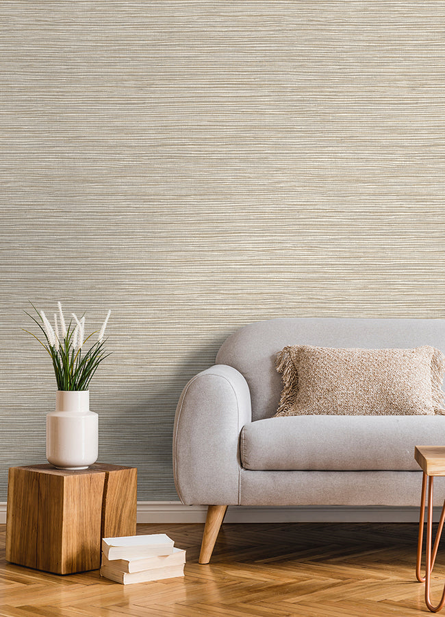 alton-taupe-faux-grasscloth-wallpaper-york-wallcoverings-4125-26715 - York Wallcoverings Papel pintado