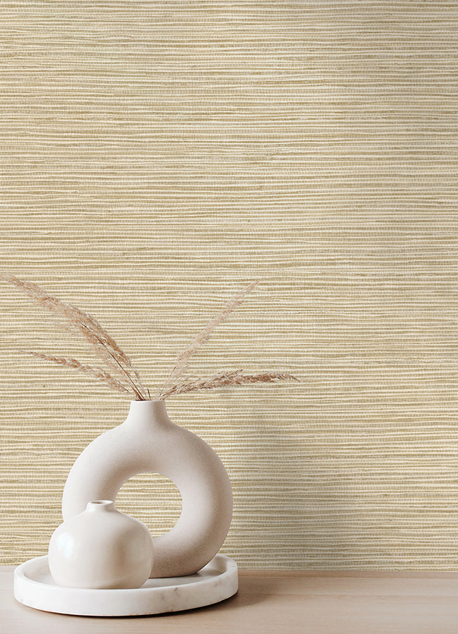 alton-wheat-faux-grasscloth-wallpaper-york-wallcoverings-4125-26720 - York Wallcoverings Papel pintado