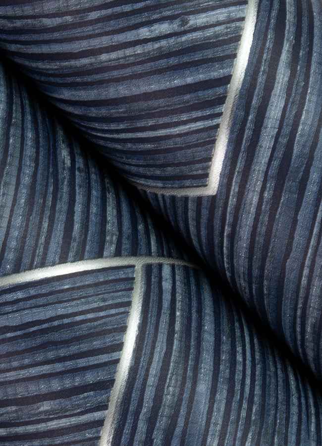 Ember Indigo Geometric Basketweave Wallpaper - York Wallcoverings - 4125-26727 - York Wallcoverings Wallpaper