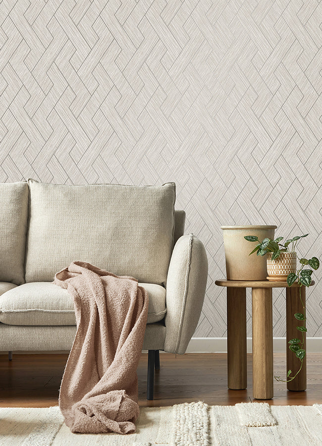 ember-light-grey-geometric-basketweave-wallpaper-york-wallcoverings-4125-26728 - York Wallcoverings Wallpaper