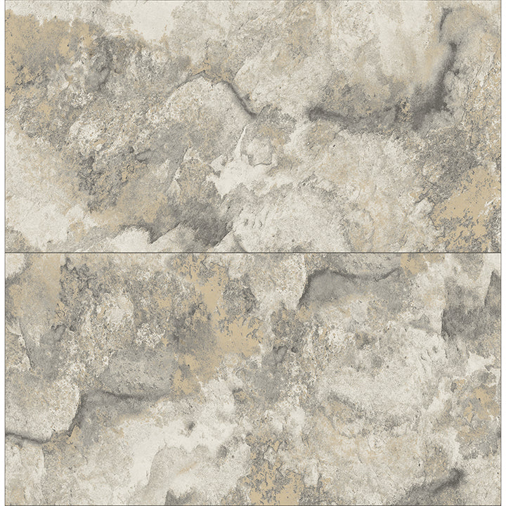 aria-light-grey-marbled-tile-wallpaper-york-wallcoverings-4125-26731 - York Wallcoverings Wallpaper