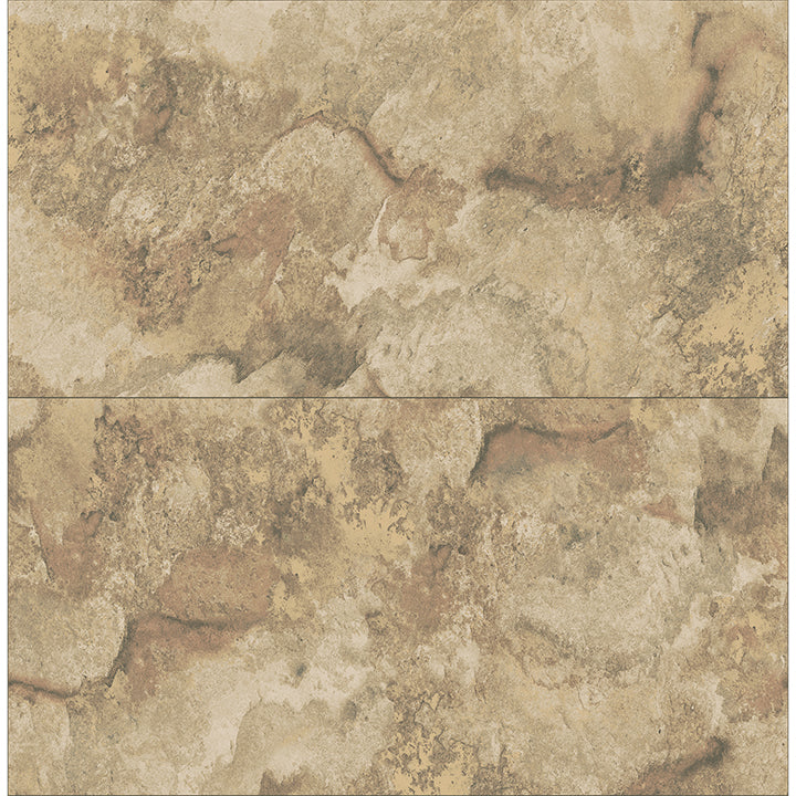 aria-light-brown-marbled-tile-wallpaper-york-wallcoverings-4125-26733 - York Wallpaper Wallpaper