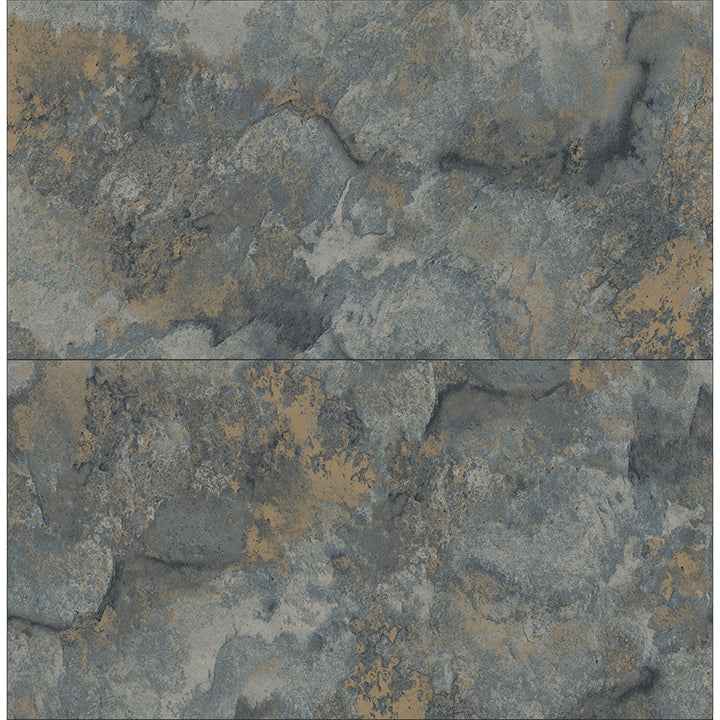 Aria Slate Marbled Tile Wallpaper - York Wallcoverings - 4125-26734 - York Wallcoverings Wallpaper