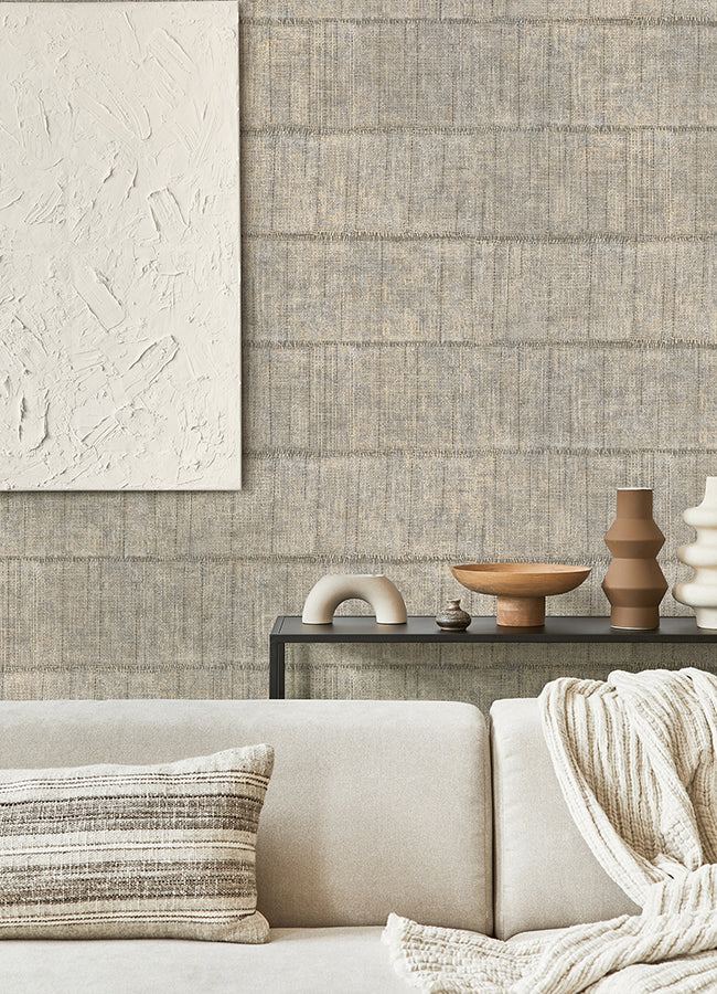 blake-light-grey-texture-stripe-wallpaper-york-wallcoverings-4125-26740 - York Wallcoverings Wallpaper