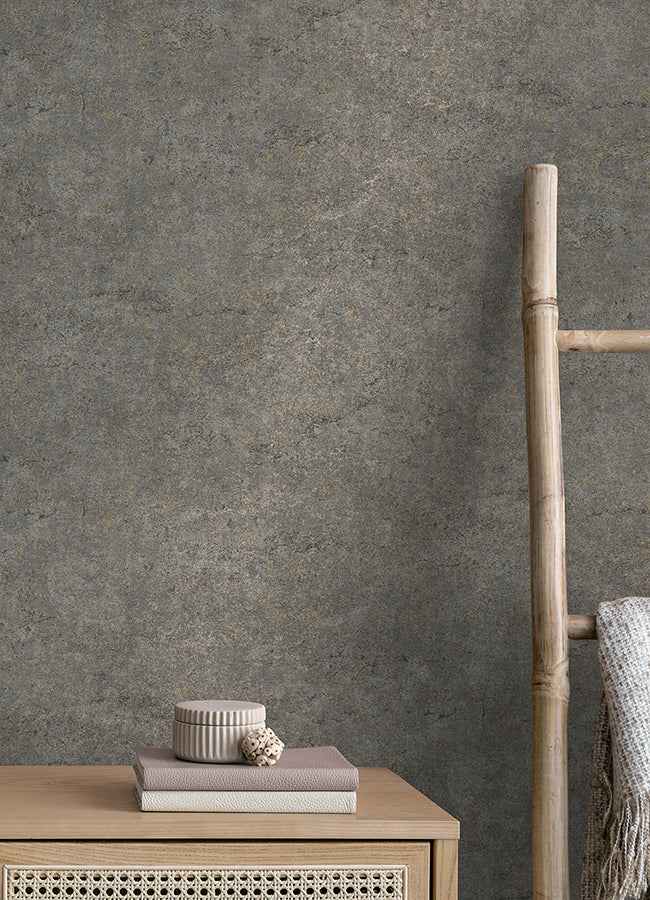 Colt Charcoal Cement Wallpaper - York Wallcoverings - 4125-26754 - York Wallcoverings Wallpaper