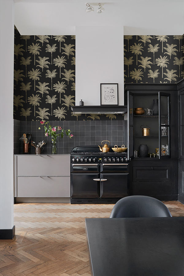 taj-black-palm-trees-wallpaper-york-wallcoverings-dd139322 - York Wallcoverings Wallpaper