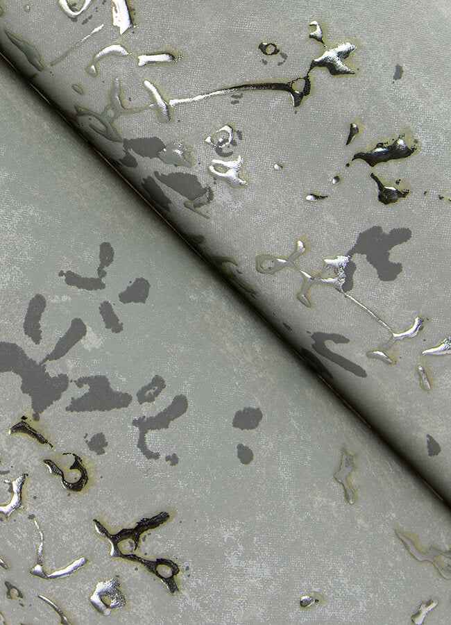 Arian Silver Inkburst Wallpaper - York Wallcoverings - 4105-86427 - York Wallcoverings Wallpaper