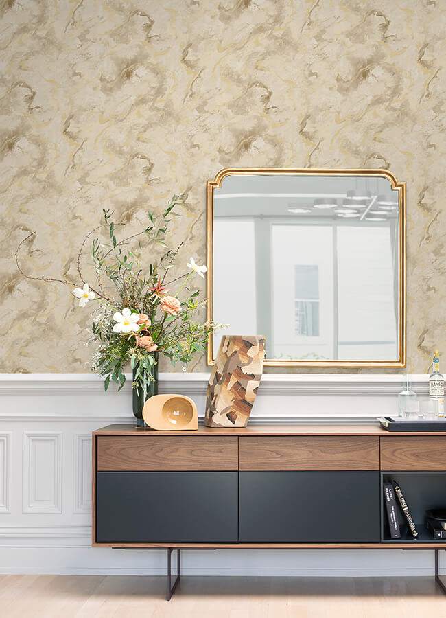 silenus-gold-marbled-wallpaper-york-wallcoverings-4105-86601 - York Wallcoverings Papel pintado