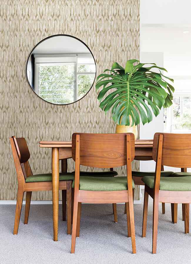 Kintana Gold Abstract Trellis Wallpaper - York Wallcoverings - 4105-86604 - York Wallcoverings Wallpaper