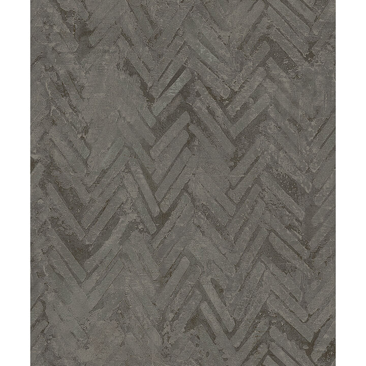 amesemi-dark-grey-distressed-herringbone-wallpaper-york-wallcoverings-4105-86611