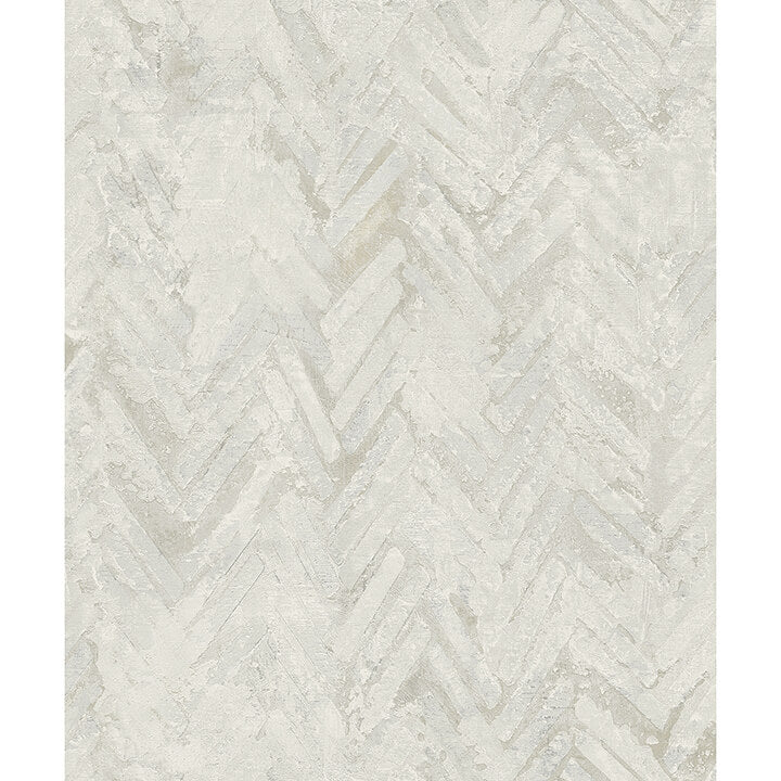 amesemi-off-white-distressed-herringbone-wallpaper-york-wallcoverings-4105-86614 - York Wallcoverings Wallpaper